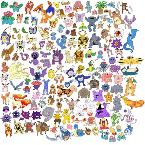 all 151 original pokemon list.